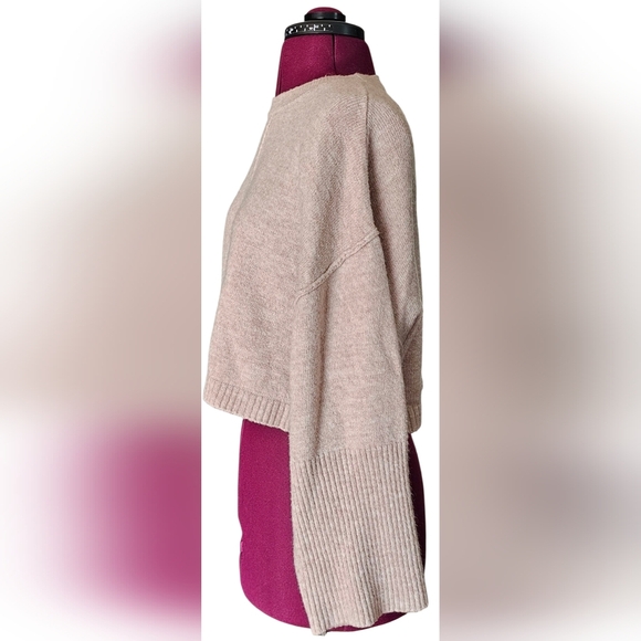 Topshop Soft Knit Cowl Neck Dusty Pink Blush Sweater - Picture 3 of 10